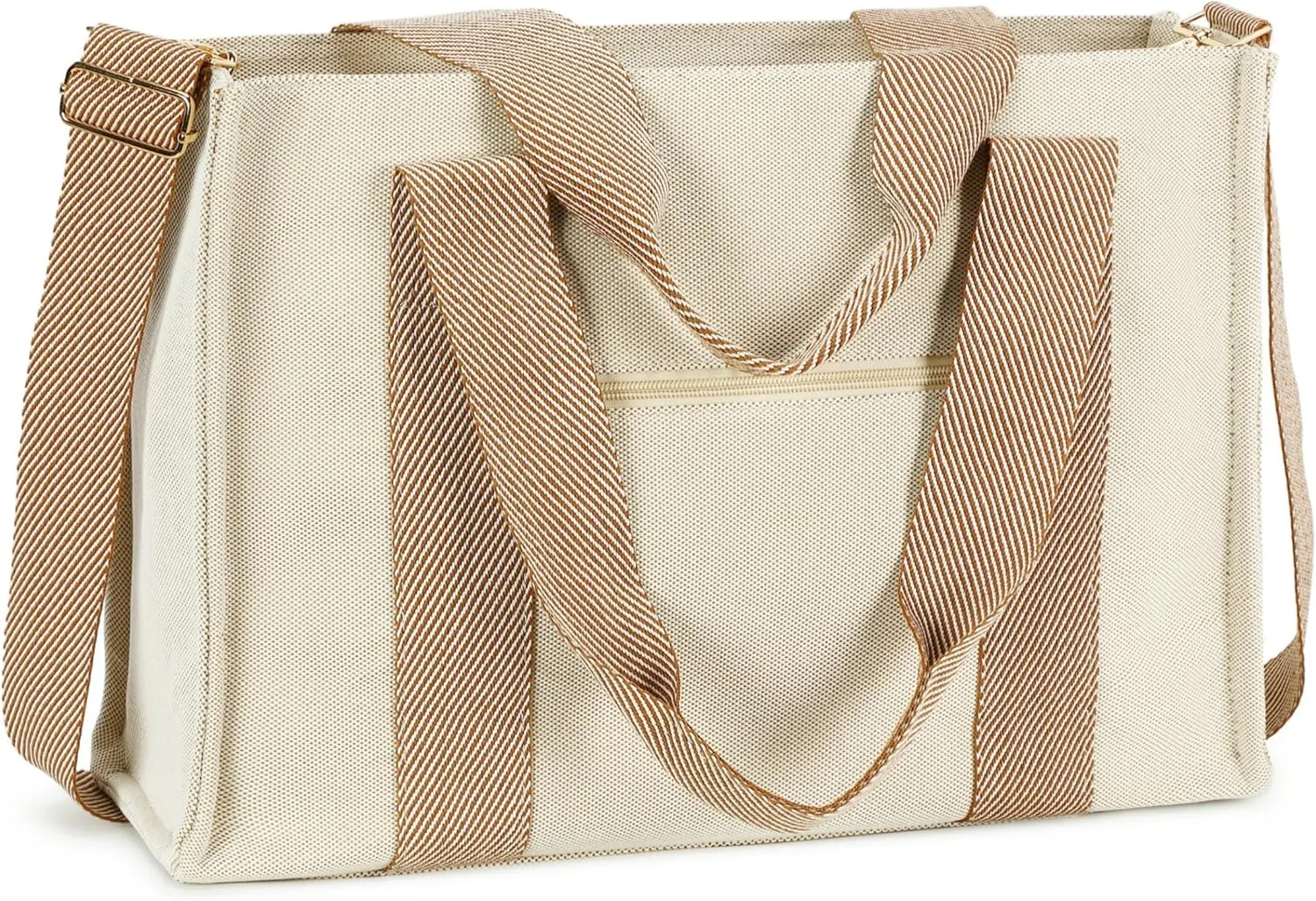 Laptop Tote Bag for Women Work 15.6 inch Canvas Shoulder Bags Computer Messenger Purse Teacher Handbag Office Briefcase