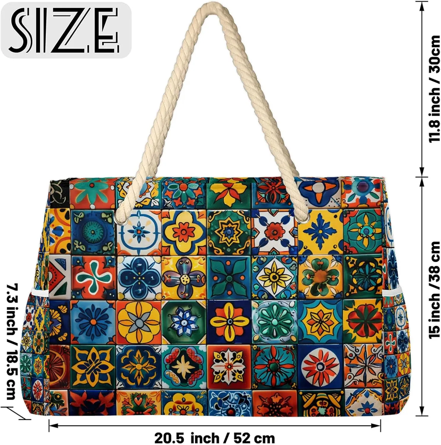 Large Beach Bags for Women with Zipper Beach Tote Bag Waterproof Sandproof Gym Swim Pool Grocery Travel Bag