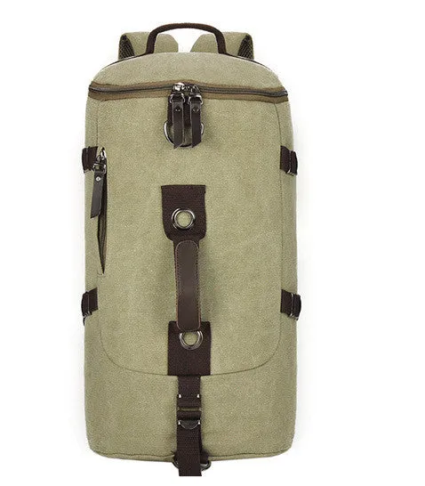 Large capacity man travel bag outdoor mountaineering backpack men bags hiking camping canvas bucket shoulder bag