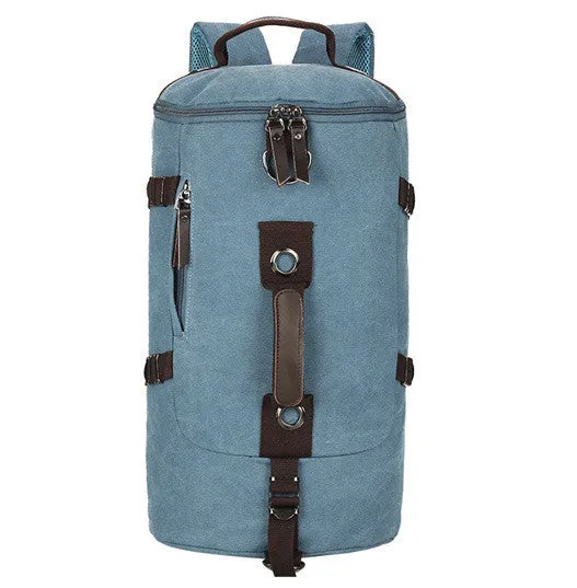 Large capacity man travel bag outdoor mountaineering backpack men bags hiking camping canvas bucket shoulder bag