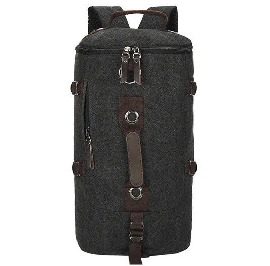 Large capacity man travel bag outdoor mountaineering backpack men bags hiking camping canvas bucket shoulder bag