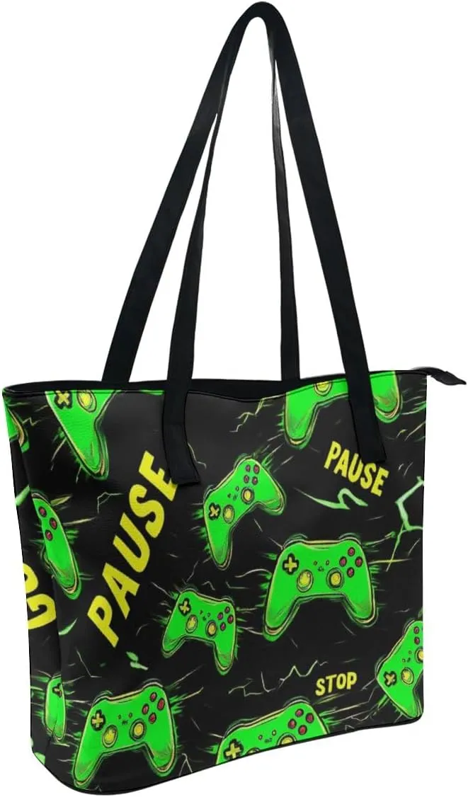 Large Capacity Tote Bag for Women, Women's Funny Lightweight Zipper Handbag for Shopping, Travel, Work
