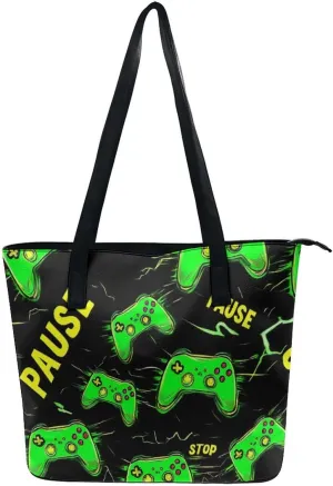 Large Capacity Tote Bag for Women, Women's Funny Lightweight Zipper Handbag for Shopping, Travel, Work
