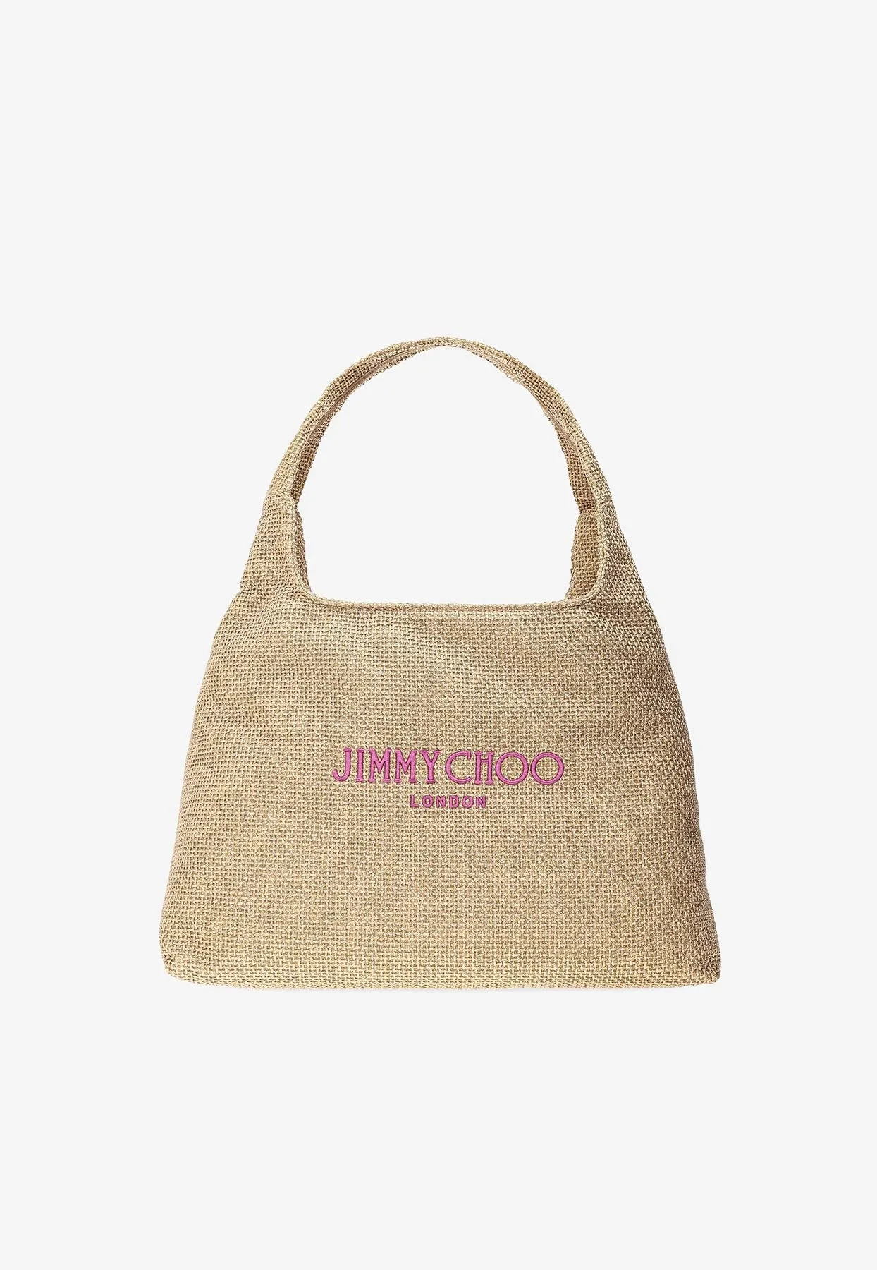 Large Diamond Raffia Tote Bag
