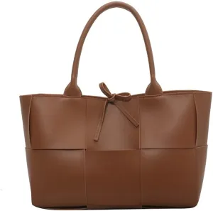Large PU Leather Tote Bag for Women, Fashion Shoulder Bag Multiple Pockets Bags for Work Daily Travel Tote Handbag