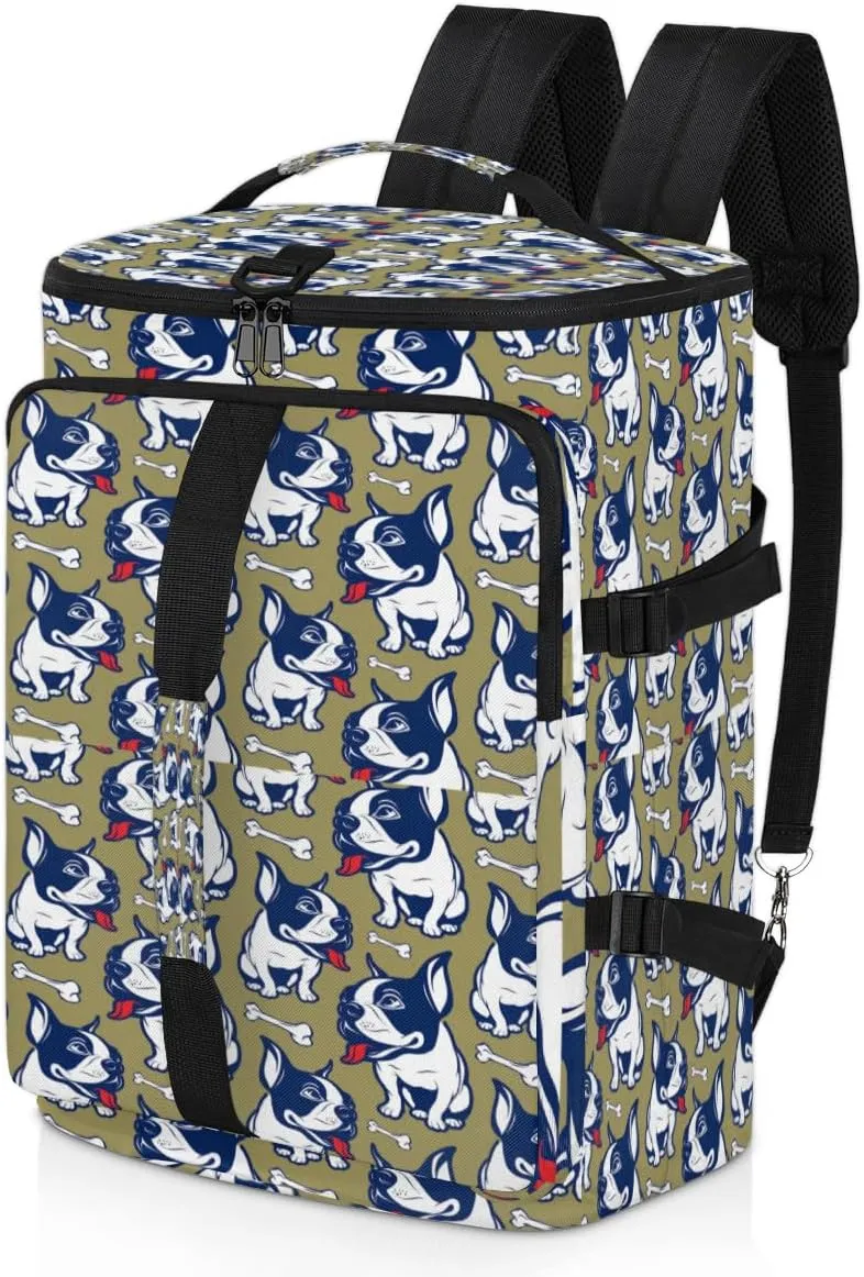 Large Sports Gym Bag With Shoe & Laptop Compartment 47L Waterproof Travel Duffel Bags for Men Women French Bulldog Luggage Backpack Duffle Bag