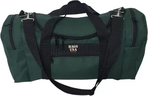 Large Triple Duffle with U Opening, Front Pocket and Two Side Compartment, Perfect Cabin Bag Made in USA.