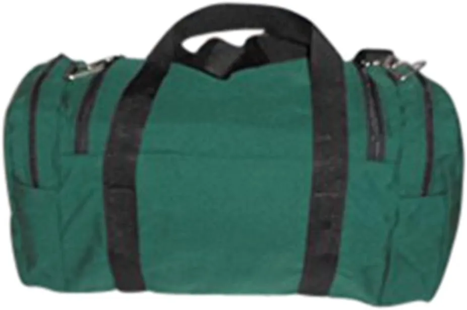 Large Triple Duffle with U Opening, Front Pocket and Two Side Compartment, Perfect Cabin Bag Made in USA.