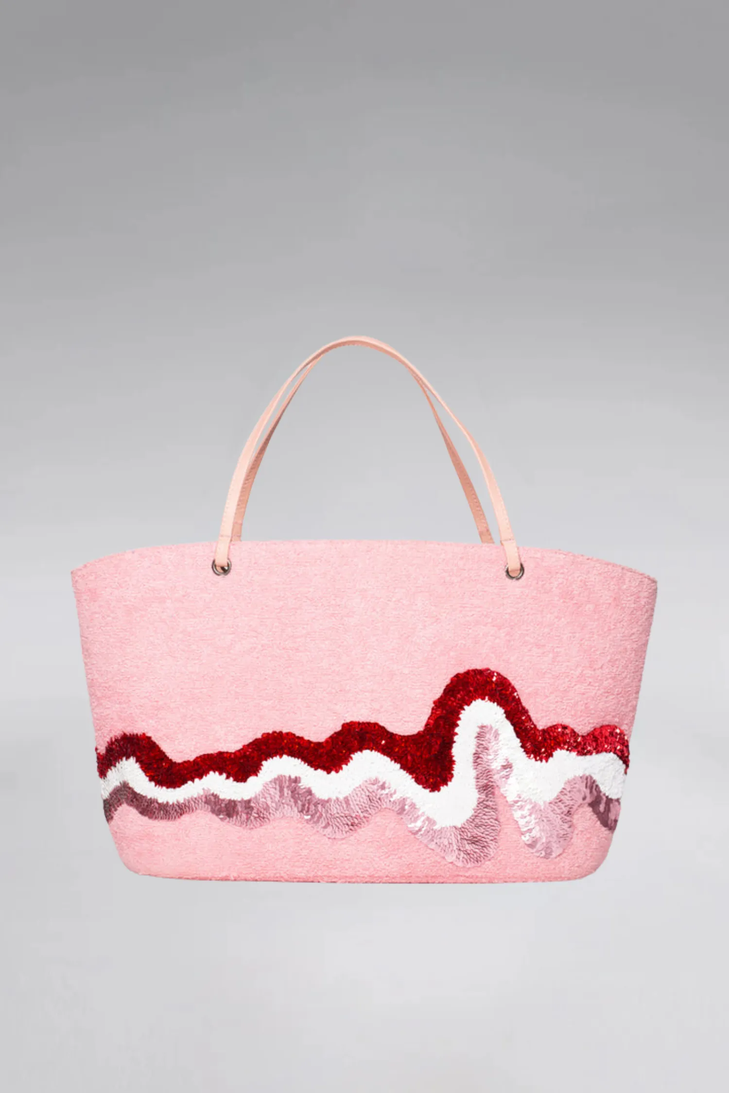 Large Wavy Terry Crescent Beach Bag