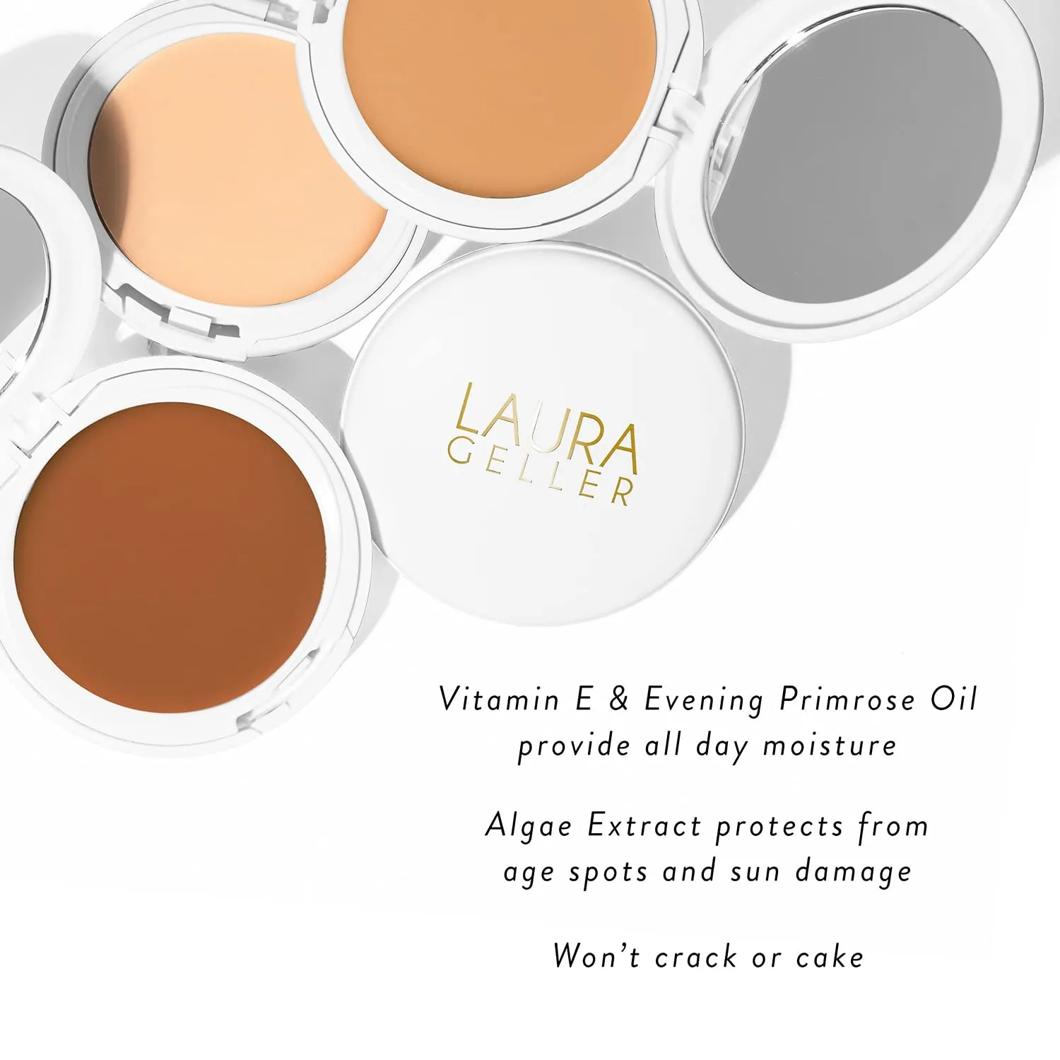 LAURA GELLER NEW YORK Timeless Skin Cream Compact Foundation, Medium to Full Coverage,Medium 230