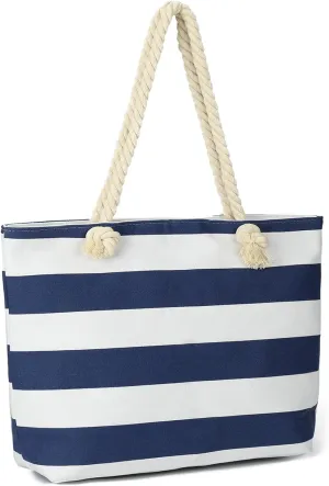 LAVTUG Beach Bags for Women Large Canvas Beach Tote Bag Waterproof Sandproof Beach Bags Swim Pool Bag Travel Essentials