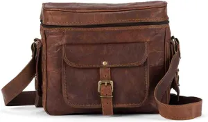 Leather DSLR Camera Bag Handmade Vintage Camera Shoulder Messenger Bag Camera Satchel Leather Camera Bags for Photographers and Men and Women | Gift for him