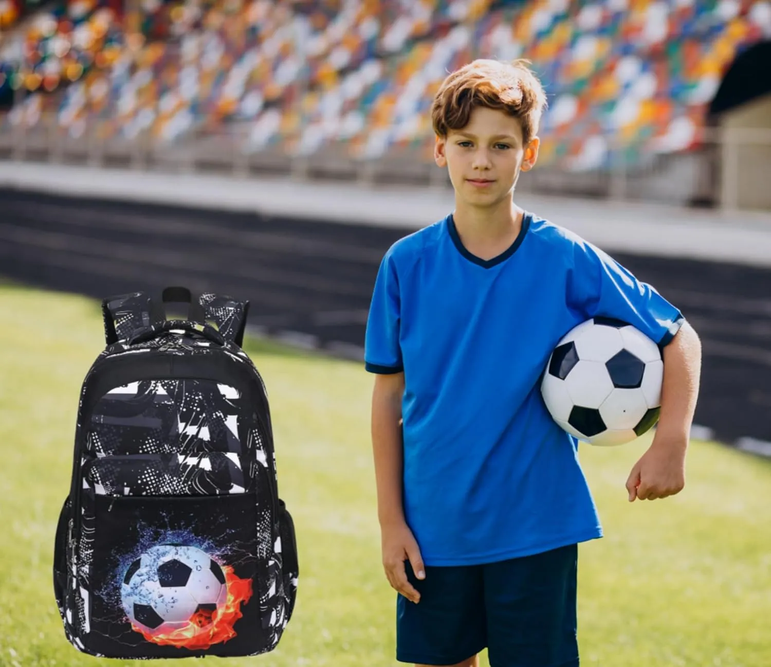 LEDAOU School Backpack Teen Boys Girls Kids Bookbag Daypack School Bag Travel Back Pack Casual