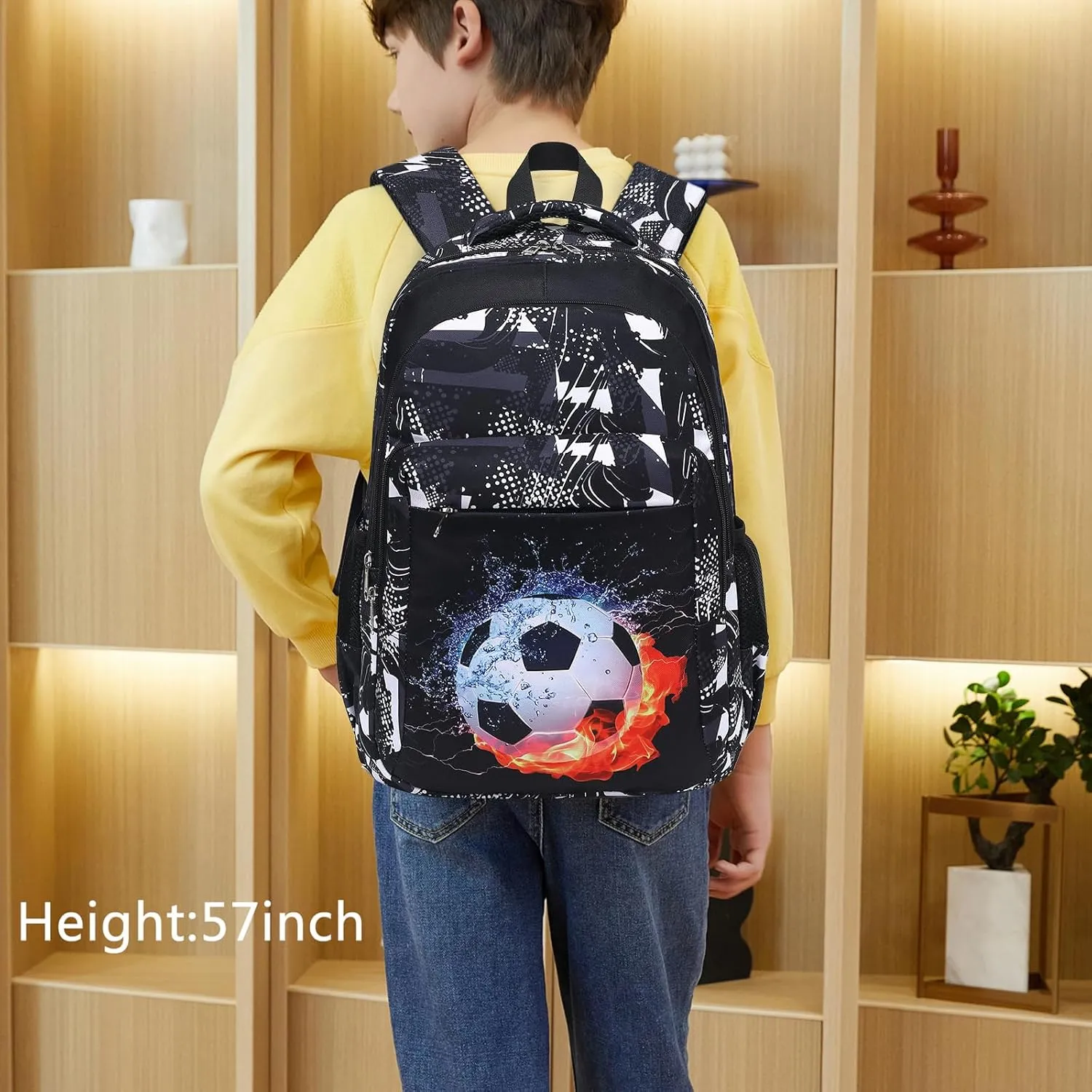 LEDAOU School Backpack Teen Boys Girls Kids Bookbag Daypack School Bag Travel Back Pack Casual