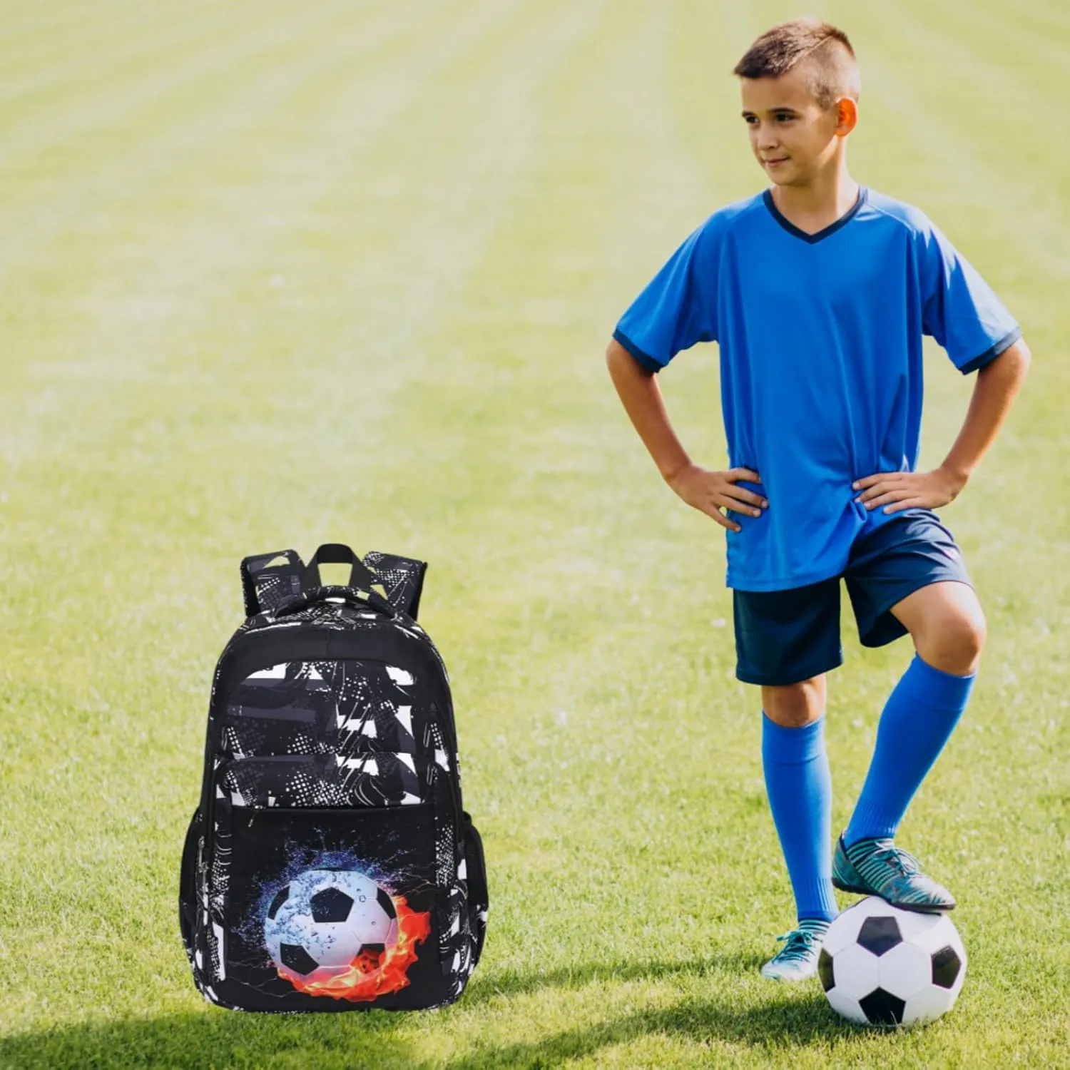LEDAOU School Backpack Teen Boys Girls Kids Bookbag Daypack School Bag Travel Back Pack Casual