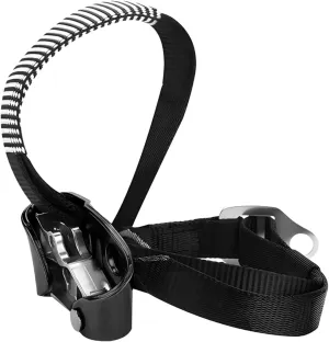 Left Foot Ascender for Rock Climbing, Aluminum Magnesium Alloy Climbing Tool for 8-12Mm Ropes, Max Load 330 Lbs