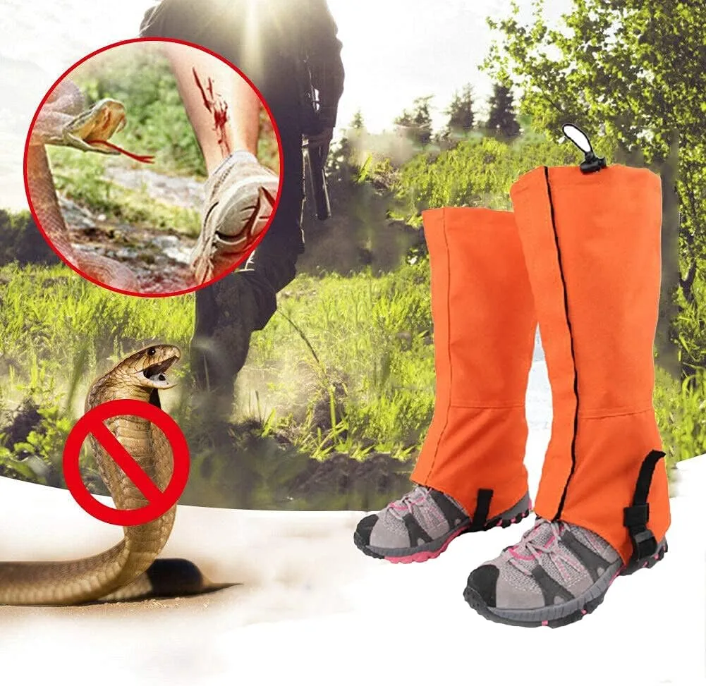 Leg Gaiters,Outdoor Gaiters,Adjustable Size Gaiters,Gaiters for Hiking,Walking,Breathable Gaiters for Men and Women(1 Pair)