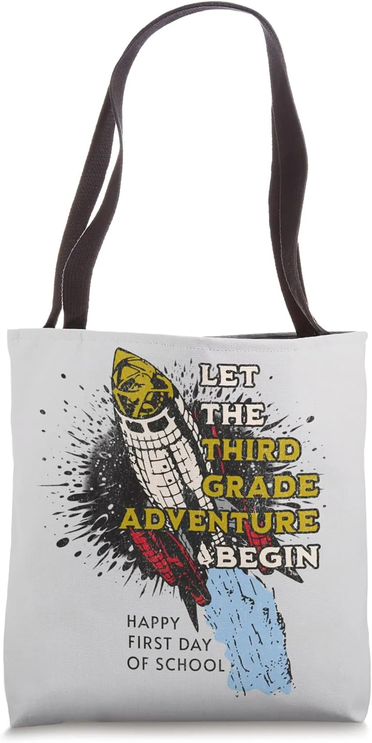 Let the Third Grade Adventure Begin 3rd Grade Student Tote Bag