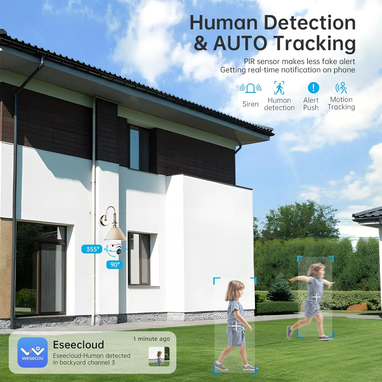 Light Bulb Security Camera 2Pack 5G& 2.4GHz WiFi 2K Security Cameras Wireless Outdoor Motion Detection and Alarm,Two-Way Talk,Color Night Vision,Human Detection, Bulb Camera Compatible with Alexa