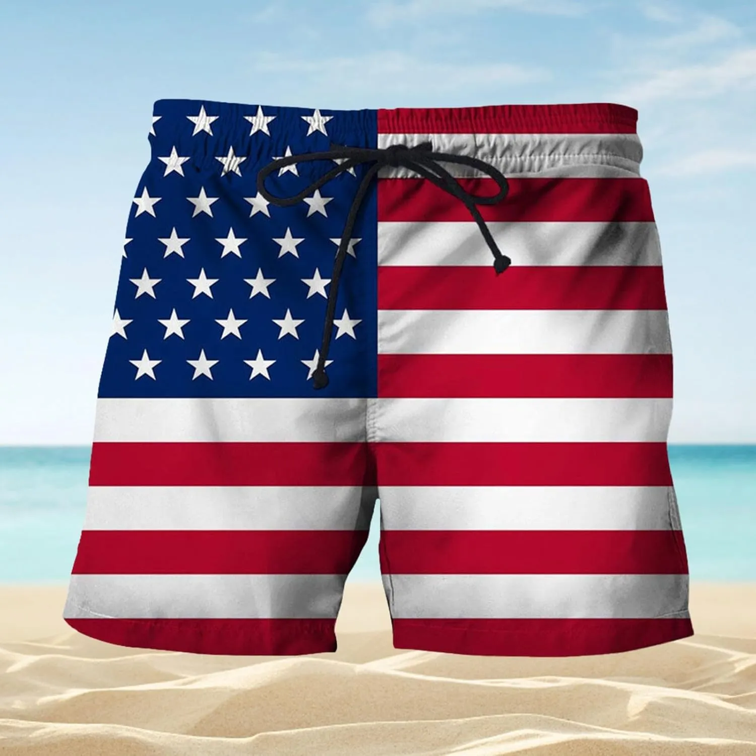 Linen Summer Shorts Men Work Shorts Men's Beach Pants Loose Seven Pants Green Shorts Men Swim Men 6 Inch Mens