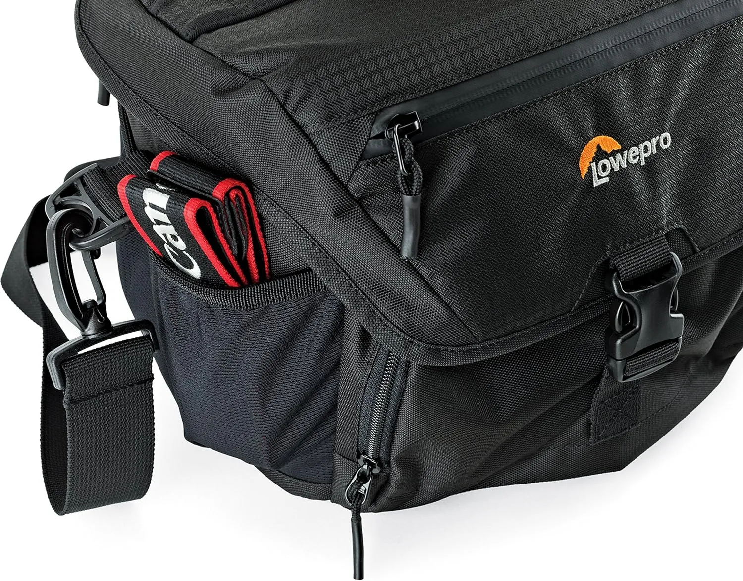 Lowepro LP37123, Nova 180 AW II Camera Bag, Waterproof, Customizable, Fits Pro-Depth DSLR with Lens, Compact Drone, 3-4 Additional Lenses, Flash, Black