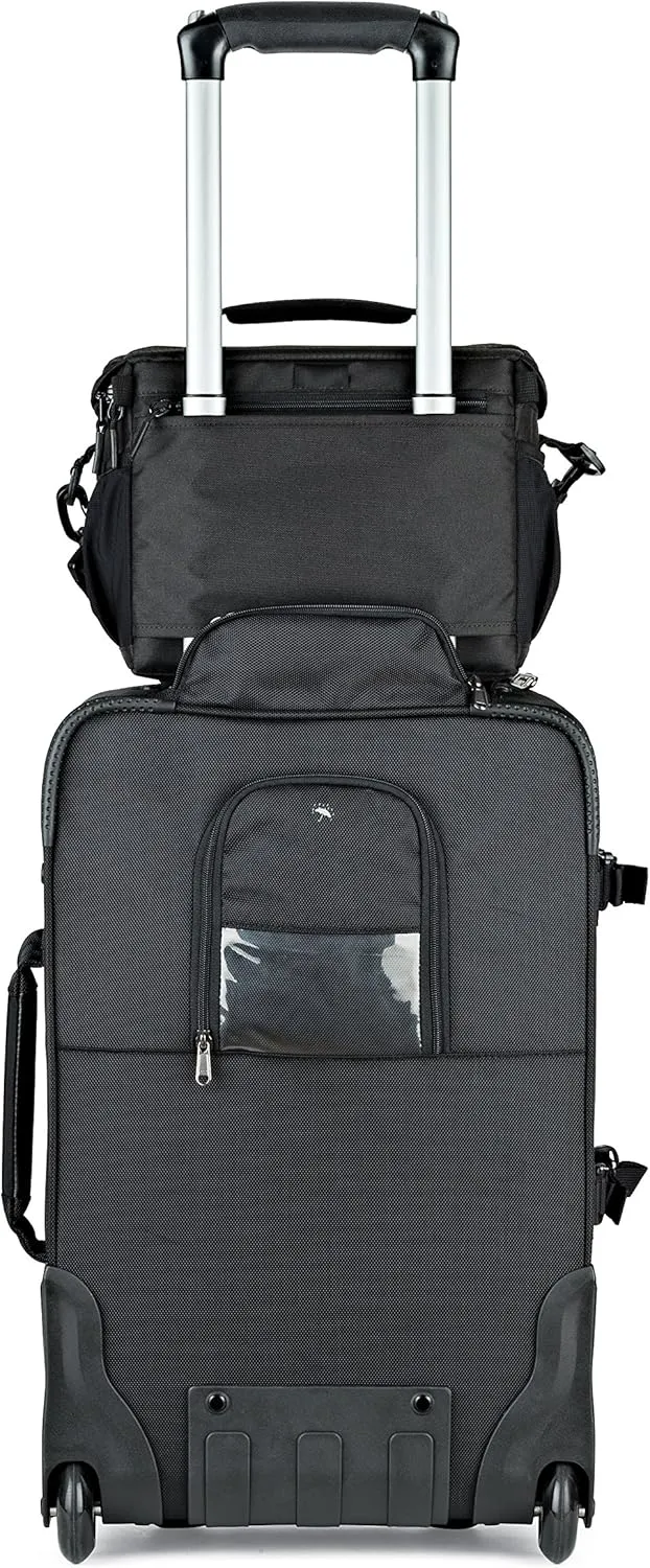 Lowepro LP37123, Nova 180 AW II Camera Bag, Waterproof, Customizable, Fits Pro-Depth DSLR with Lens, Compact Drone, 3-4 Additional Lenses, Flash, Black