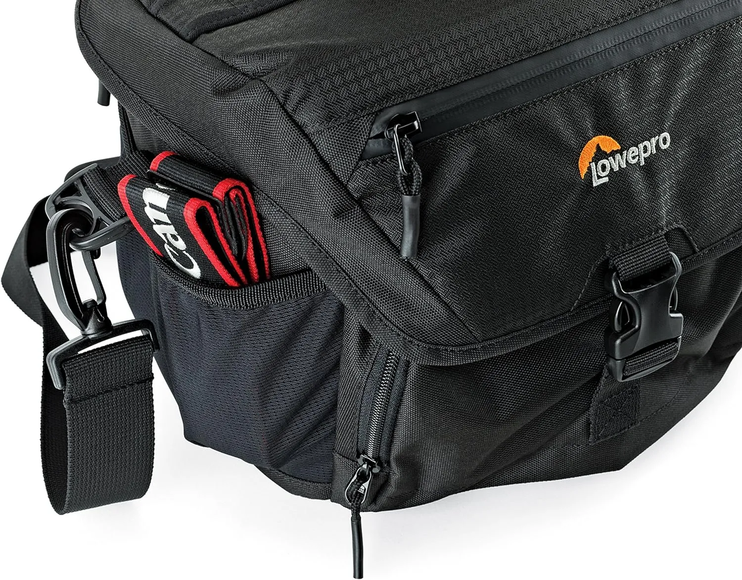 Lowepro LP37123, Nova 180 AW II Camera Bag, Waterproof, Customizable, Fits Pro-Depth DSLR with Lens, Compact Drone, 3-4 Additional Lenses, Flash, Black