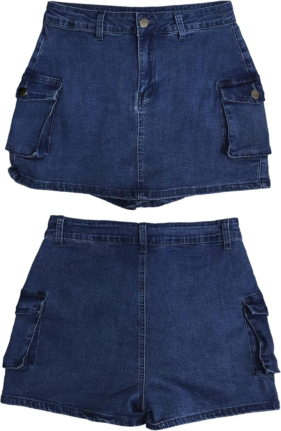 luvamia 2025 Cargo Shorts for Women Casual Summer Skorts Skirts High Waisted Mini Short Skort with Pockets Y2K