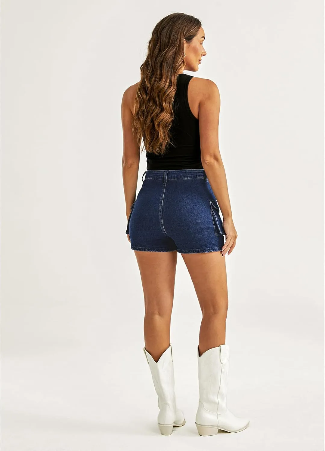luvamia 2025 Cargo Shorts for Women Casual Summer Skorts Skirts High Waisted Mini Short Skort with Pockets Y2K