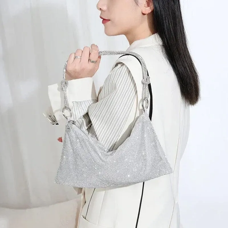 Luxury Design Shiny Rhinestones Handbag
