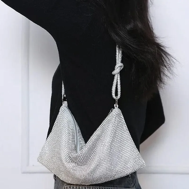 Luxury Design Shiny Rhinestones Handbag