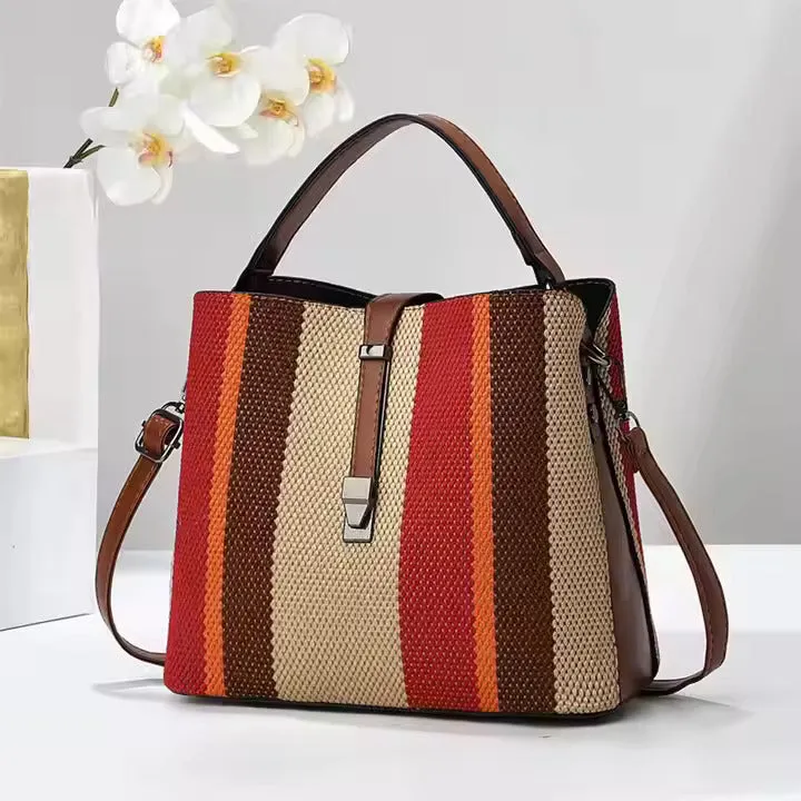 Luxury PU Leather Crossbody Handbag – Large-Capacity Casual Shoulder Bag for Women