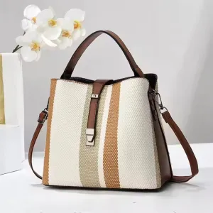 Luxury PU Leather Crossbody Handbag – Large-Capacity Casual Shoulder Bag for Women