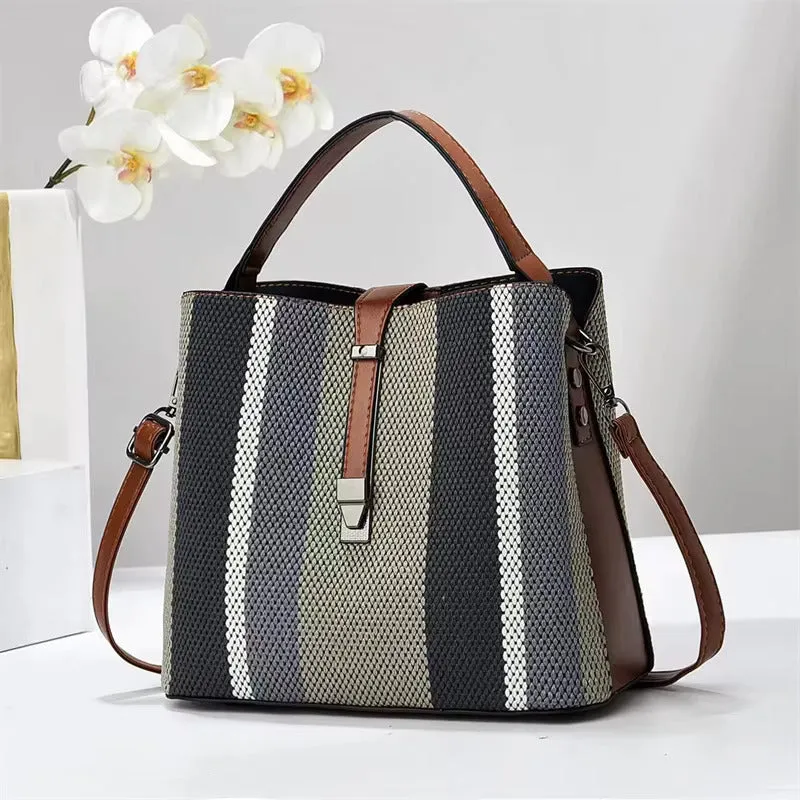 Luxury PU Leather Crossbody Handbag – Large-Capacity Casual Shoulder Bag for Women