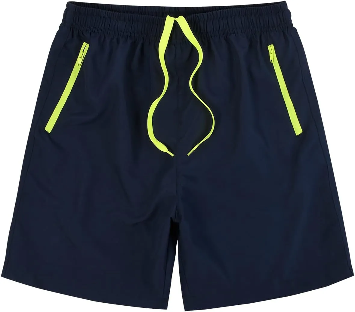 MADHERO Men Swim Trunks with Zipper Pockets Quick Dry Bathing Suits Mesh Lining