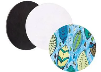 Magnetic Canvas Board Round Pack of 4