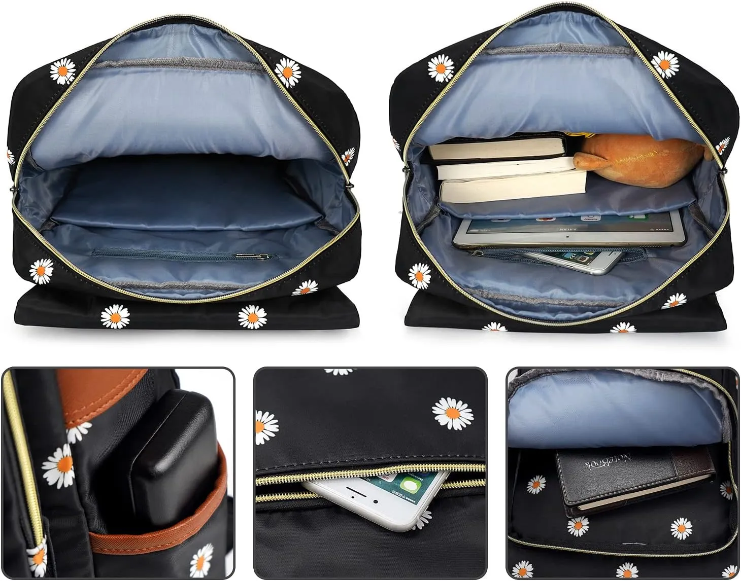 Malaxlx Bookbag for Teen Girls Boys, College School Student Laptop Backpack for Womens
