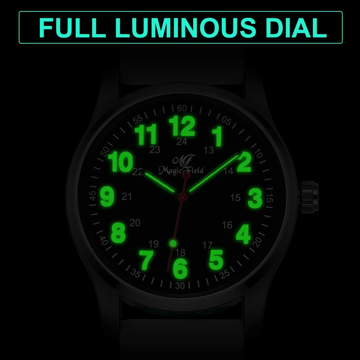 ManChDa Nurse Watch Nursing Watch Analog Medical Watches with Second Hand Easy to Read