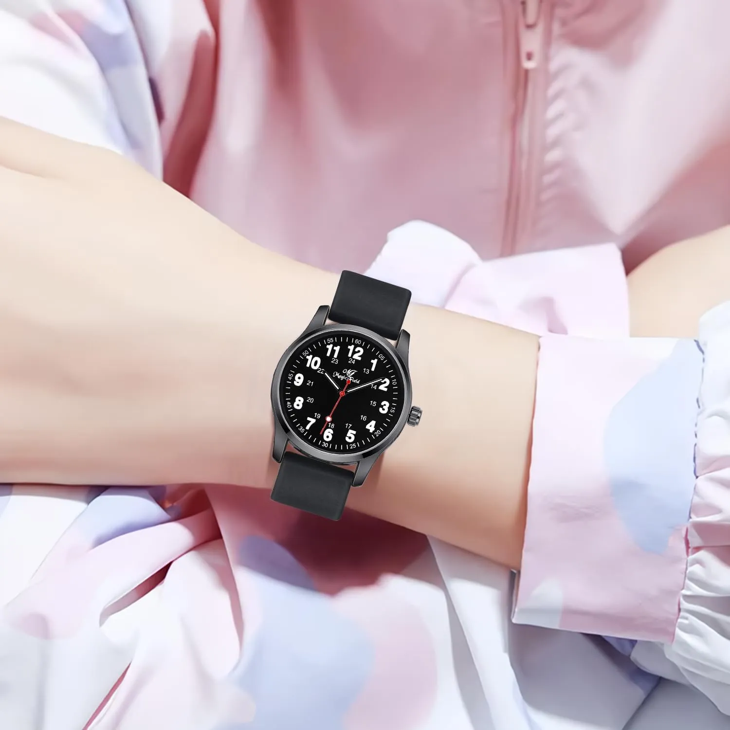 ManChDa Nurse Watch Nursing Watch Analog Medical Watches with Second Hand Easy to Read