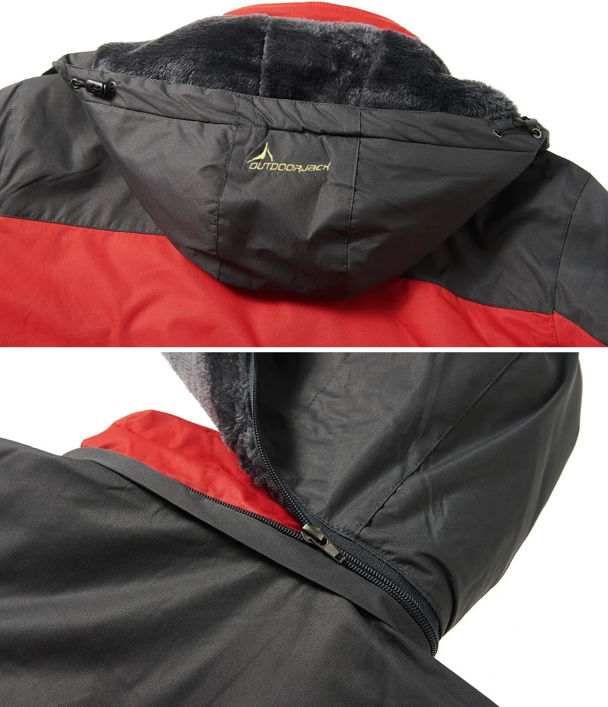 MANSDOUR Men's Snow Ski Hiking Jacket Waterproof Warm Fleece Winter Outdoor Snowboard Windbreaker Hooded Coat…