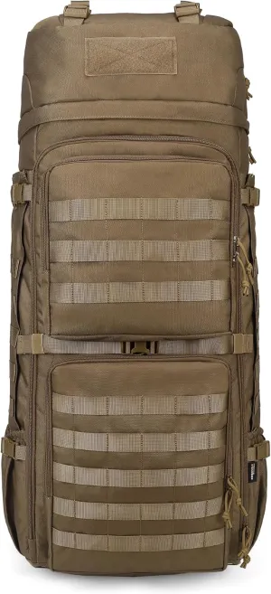 Mardingtop 75L Military Internal Frame Backpack for Men, Cordura Tactical Backpack with Recco for Snowboarding,Hiking,Camping
