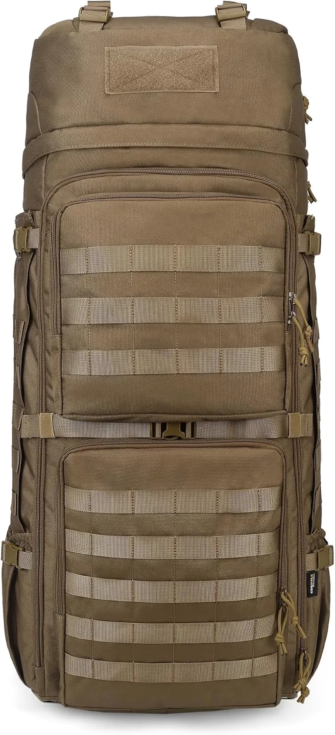 Mardingtop 75L Military Internal Frame Backpack for Men, Cordura Tactical Backpack with Recco for Snowboarding,Hiking,Camping