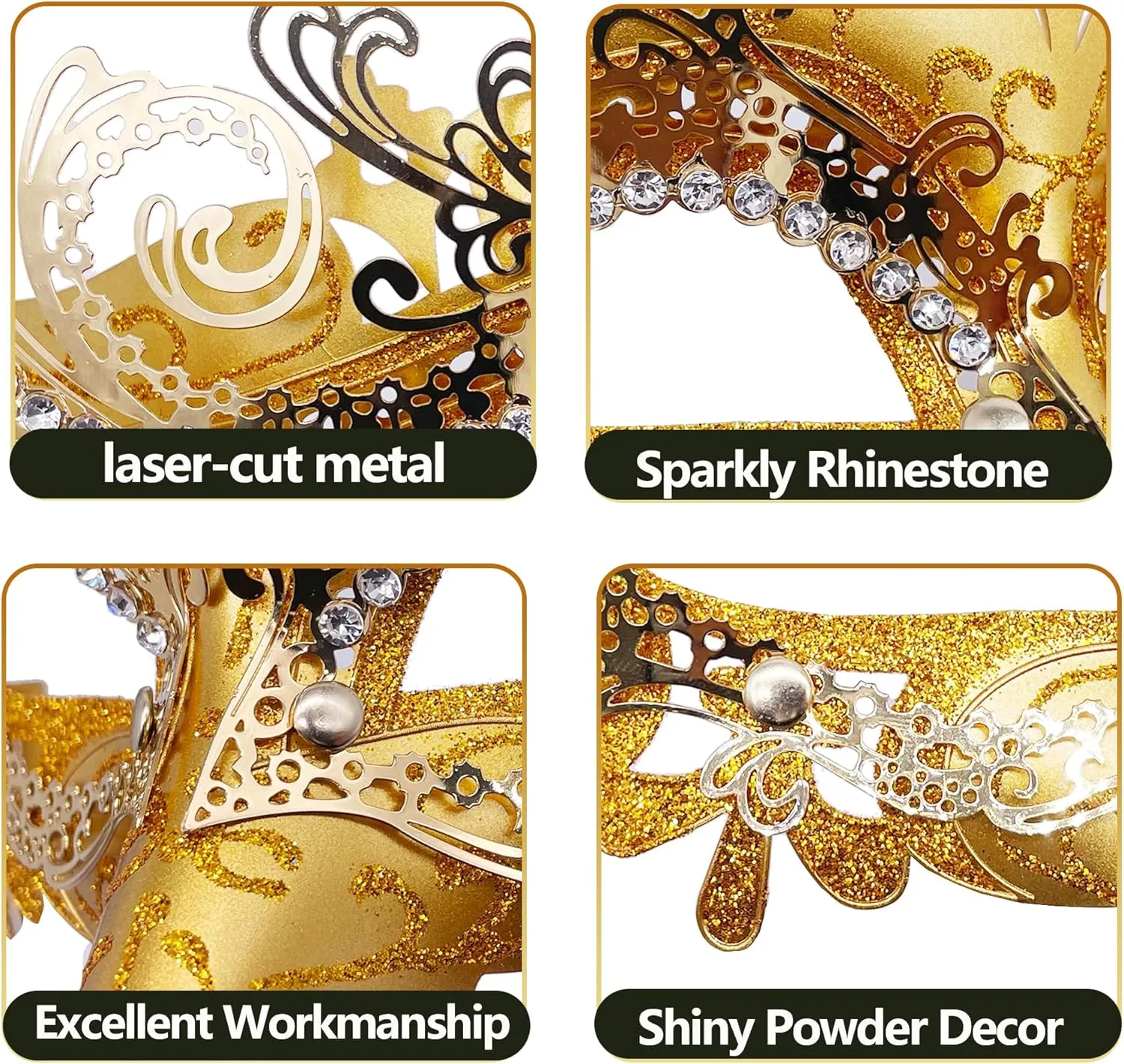 Masquerade Mask for Women/Men, Fancy Party Face Mask Venetian Mask for Prom Ball Halloween Mardi Gras