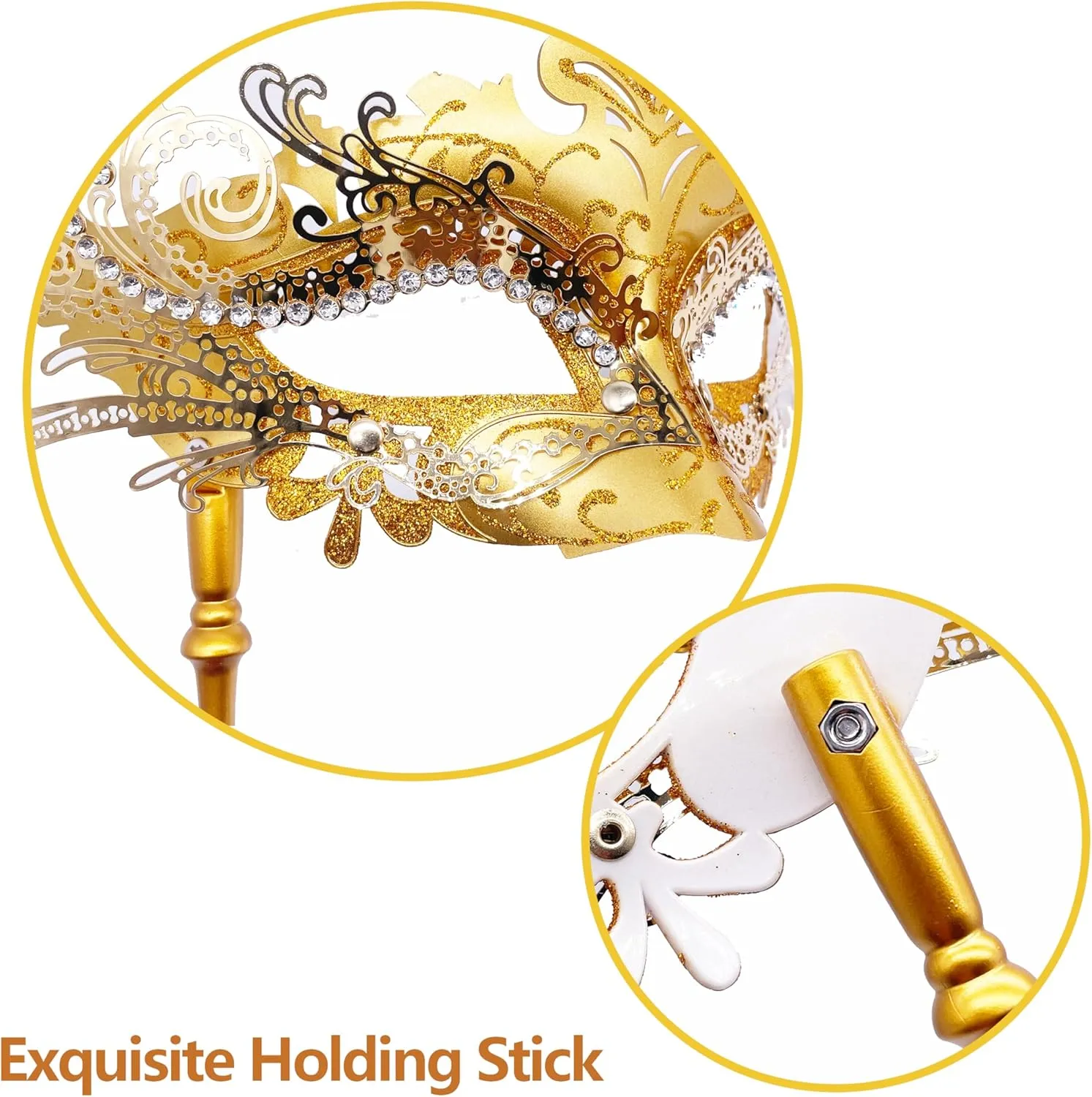 Masquerade Mask for Women/Men, Fancy Party Face Mask Venetian Mask for Prom Ball Halloween Mardi Gras