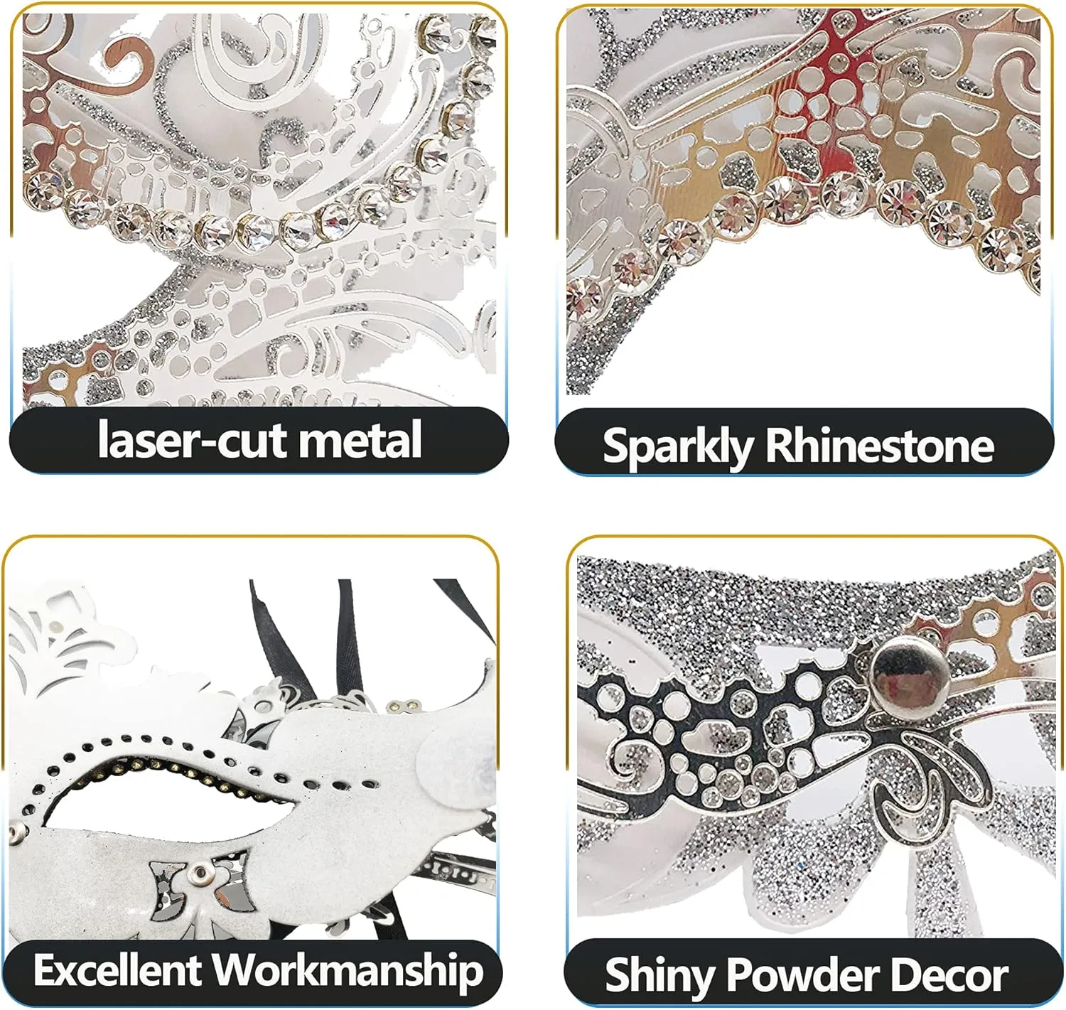 Masquerade Mask for Women/Men, Fancy Party Face Mask Venetian Mask for Prom Ball Halloween Mardi Gras