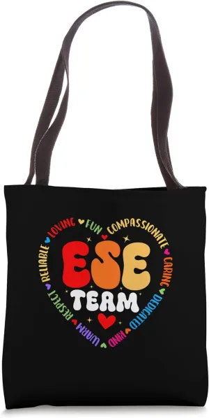 Matching First Last Day Team ESE Team Teacher Student Tribe Tote Bag
