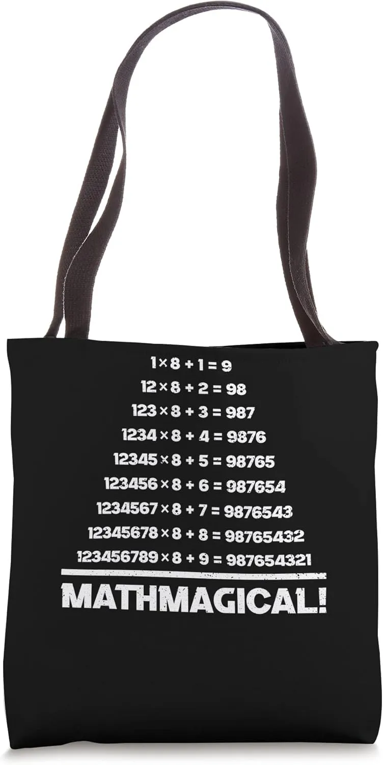 Mathemagical funny calculation Geek equation study solve Tote Bag