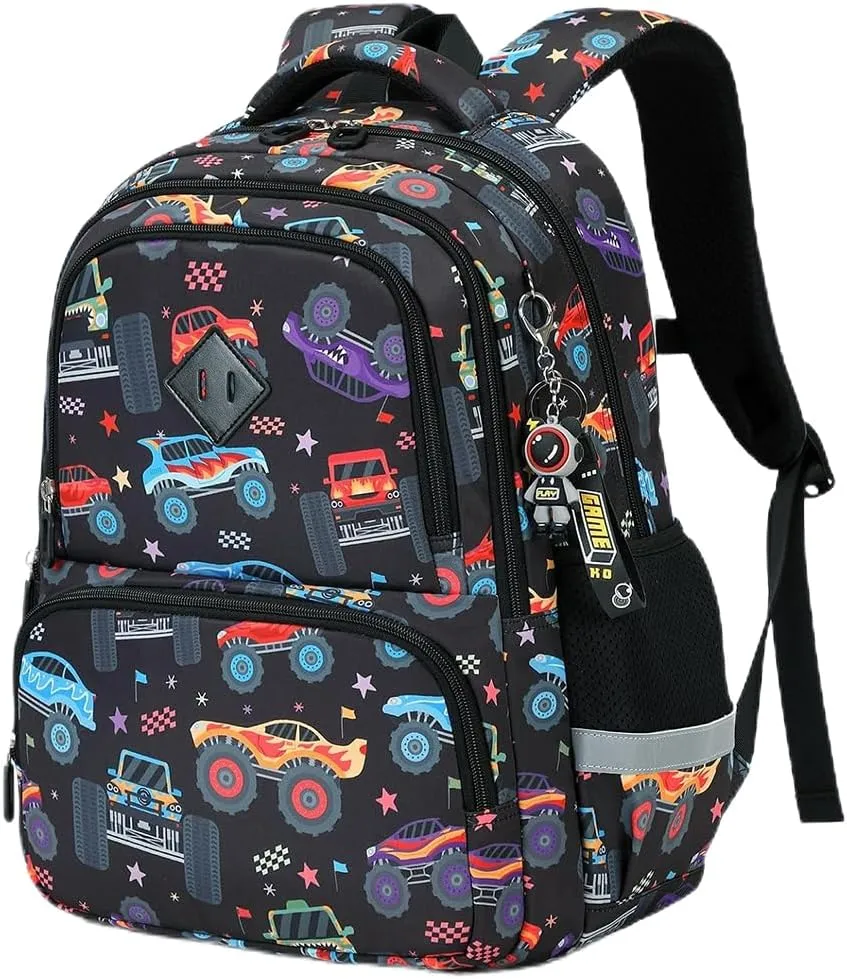 MATMO Kids Backpack Boys Girls Backpack Student School Bag Children Bookbag Daypack (Black)