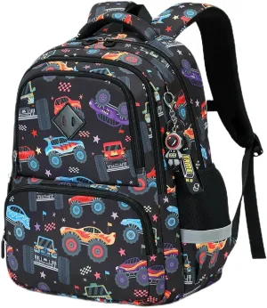 MATMO Kids Backpack Boys Girls Backpack Student School Bag Children Bookbag Daypack (Black)