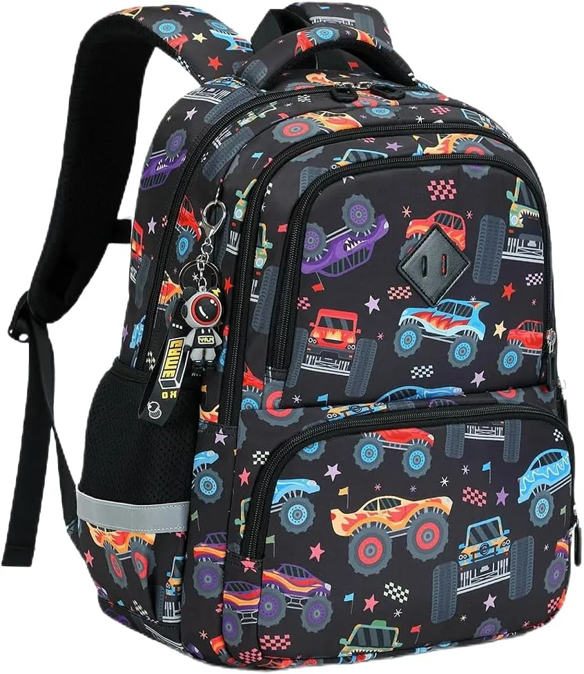 MATMO Kids Backpack Boys Girls Backpack Student School Bag Children Bookbag Daypack (Black)